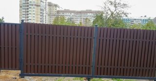 Купить распашные ворота из штакетника Кашира, цена от 2794 руб.
