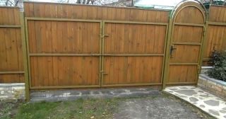 Купить распашные ворота деревянные Кашира, цена от 2794 руб.